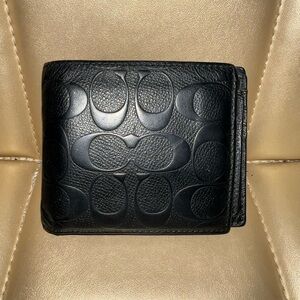 Coach 3 in 1 compact mens wallet